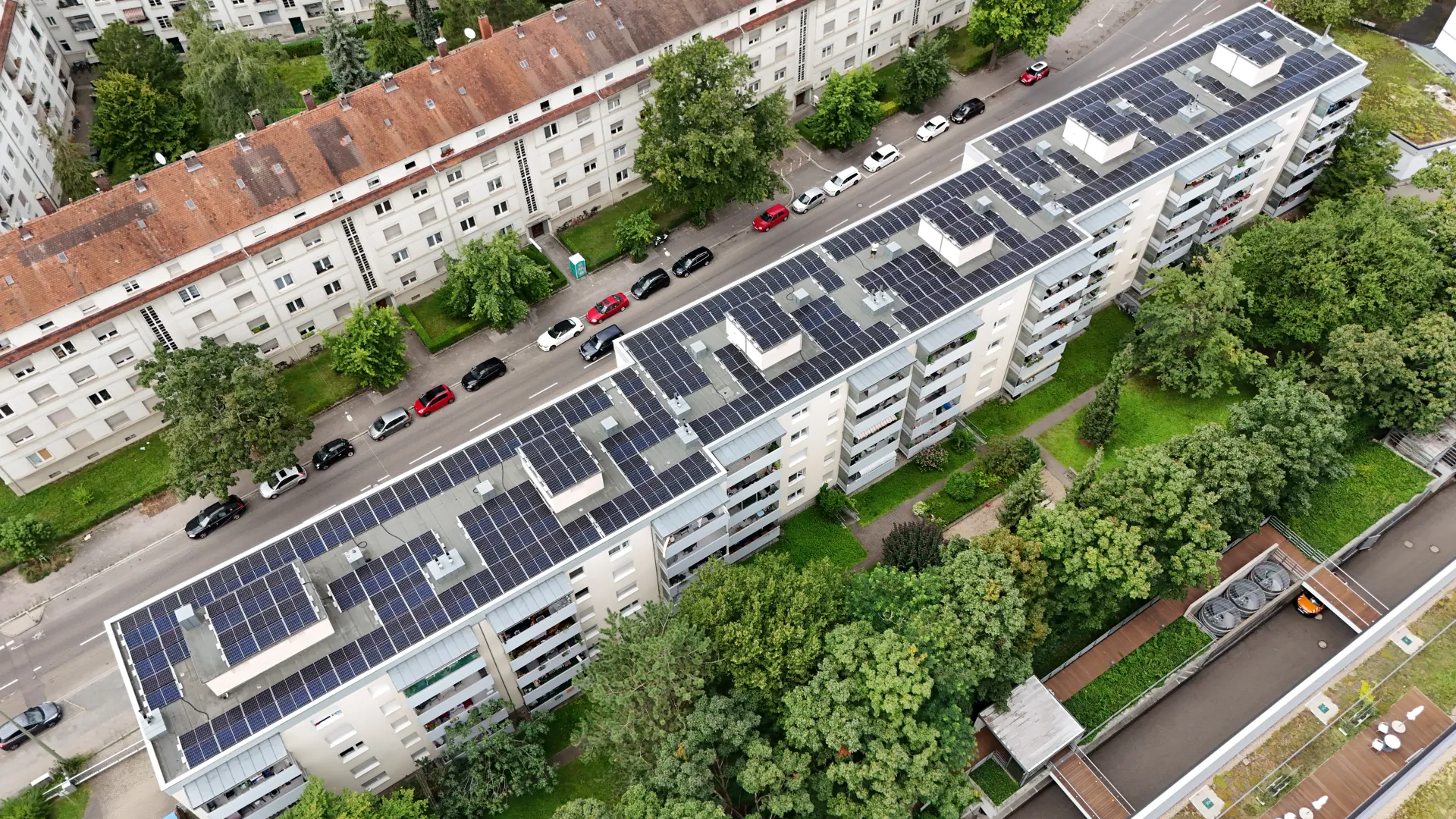 Photovoltaikanlage auf einer Wohnanlage – Lahr, DE